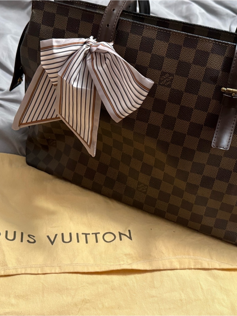 Louis Vuitton Brown Damier Ebene Chelsea Tote